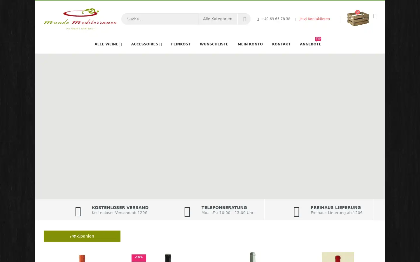 Screenshot of mundomediterraneo.de