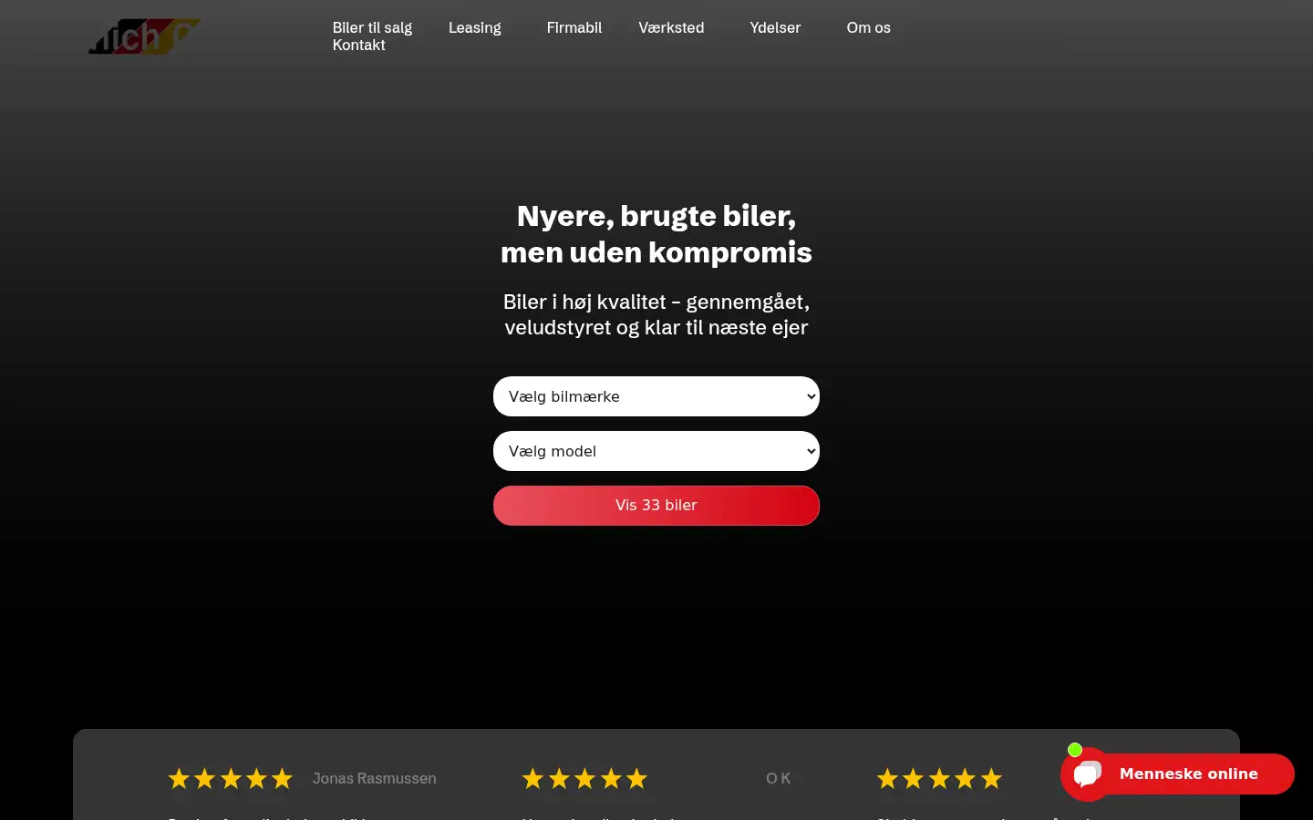 Screenshot of munich-cars.dk