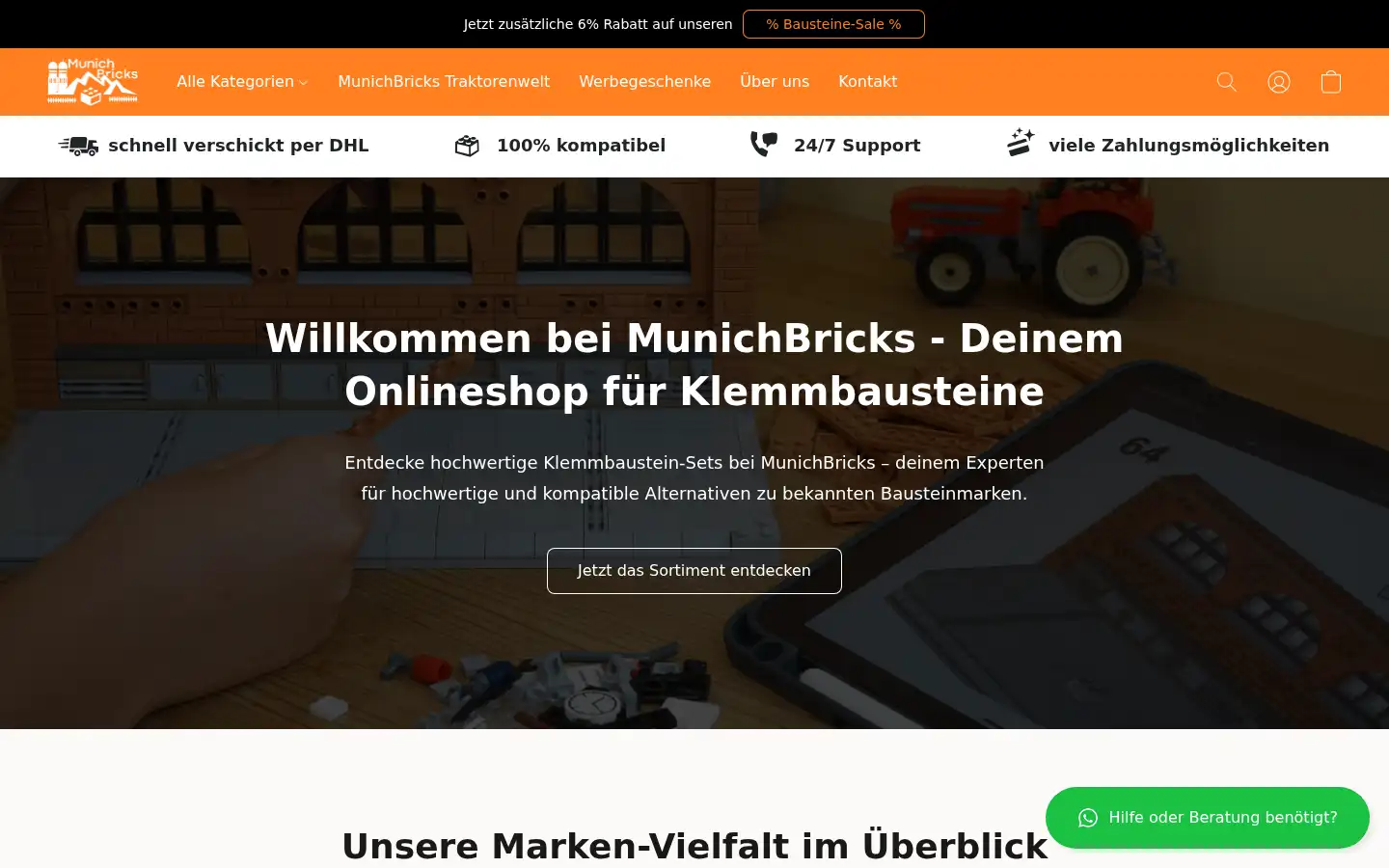Screenshot of munichbricks.de