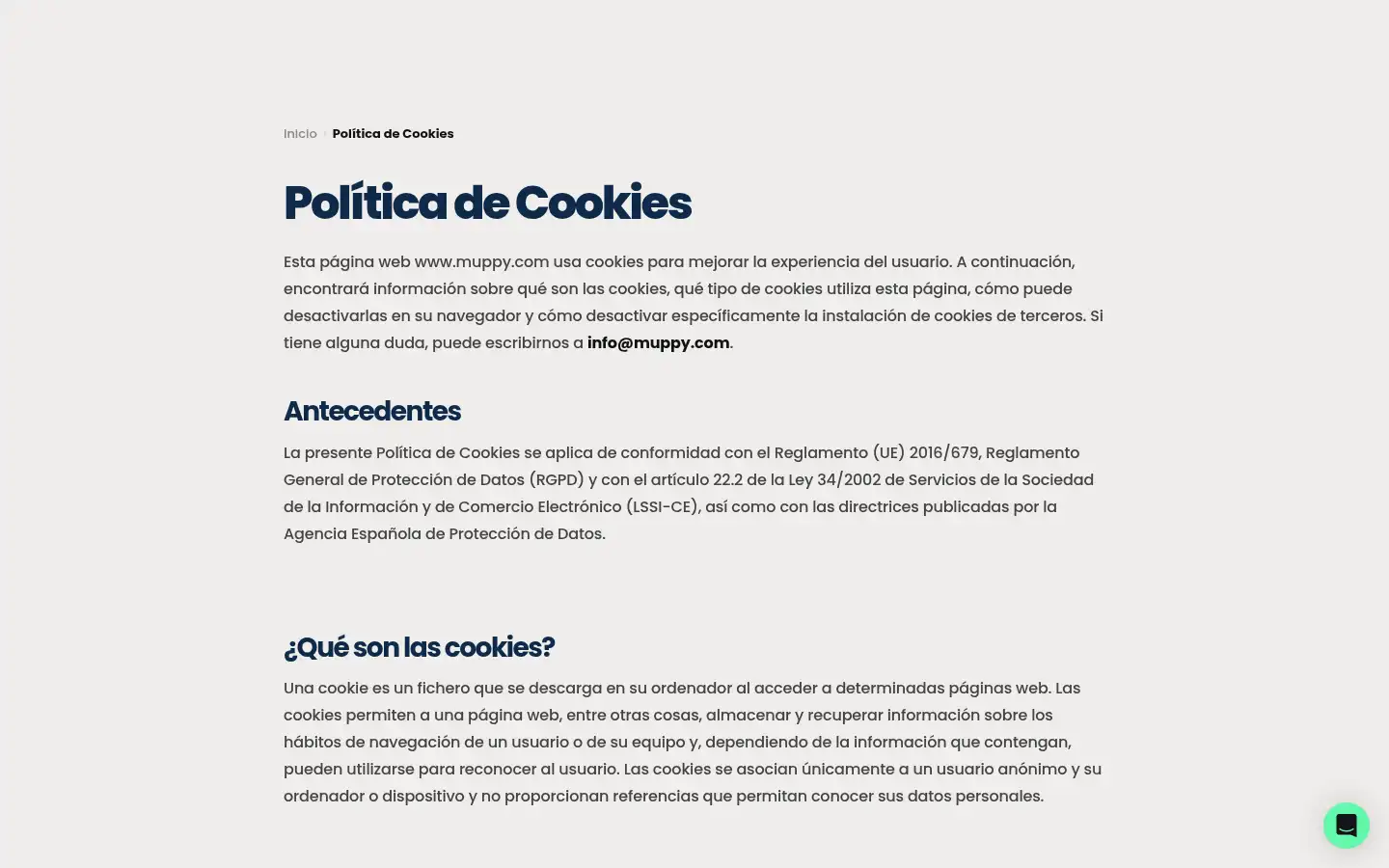 Screenshot of muppy.com
