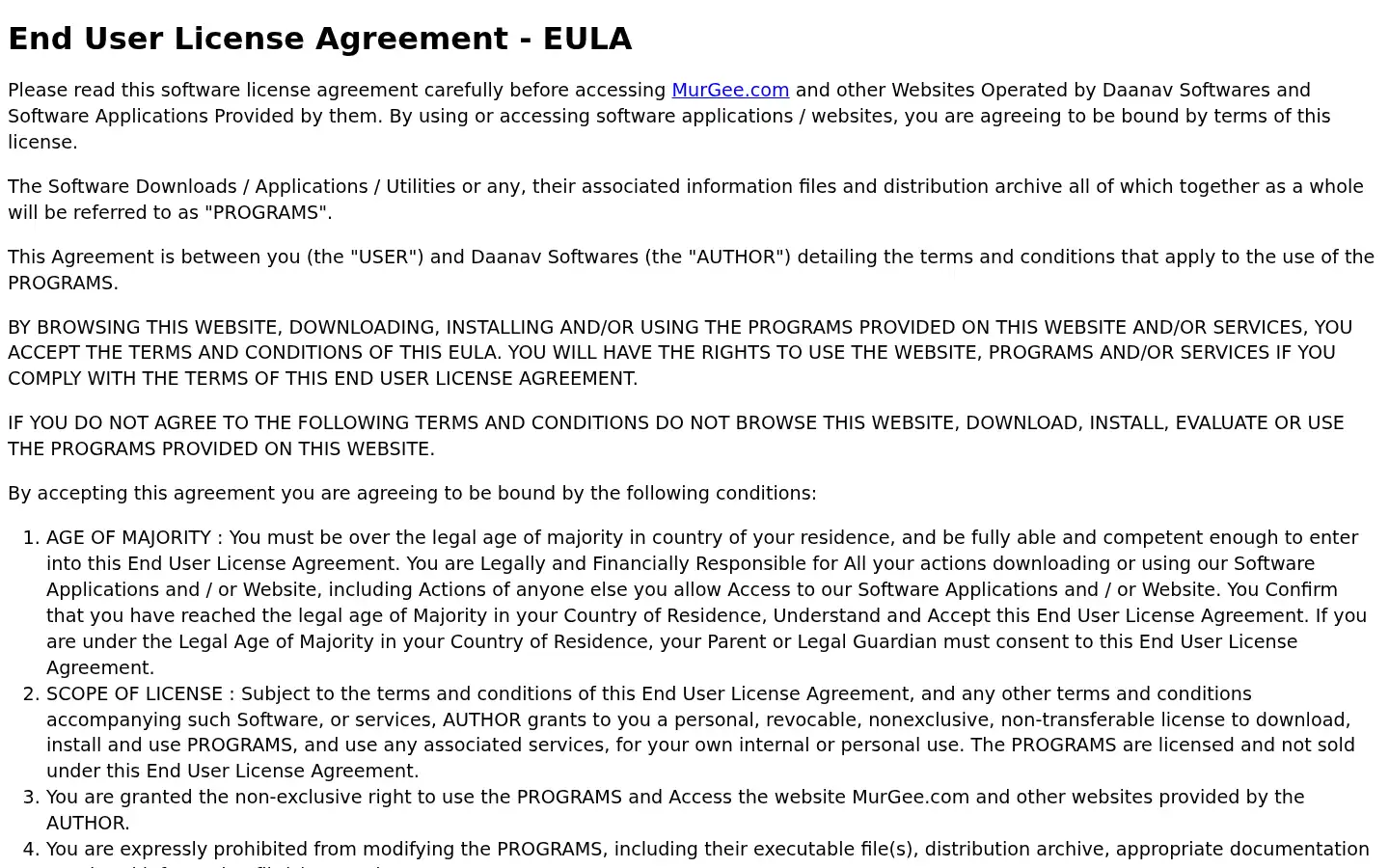 Screenshot of murgee.com