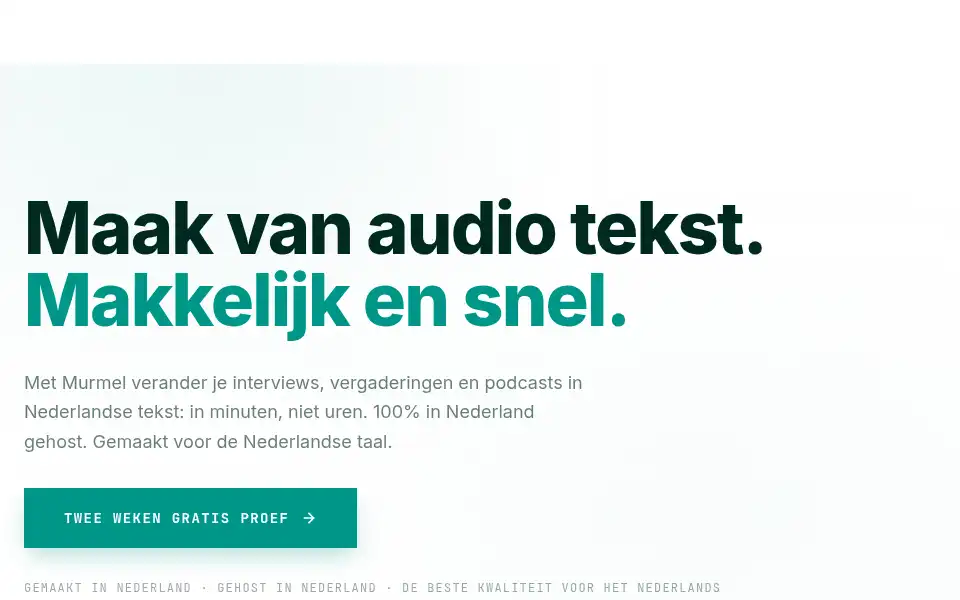 Screenshot of murmel.nl