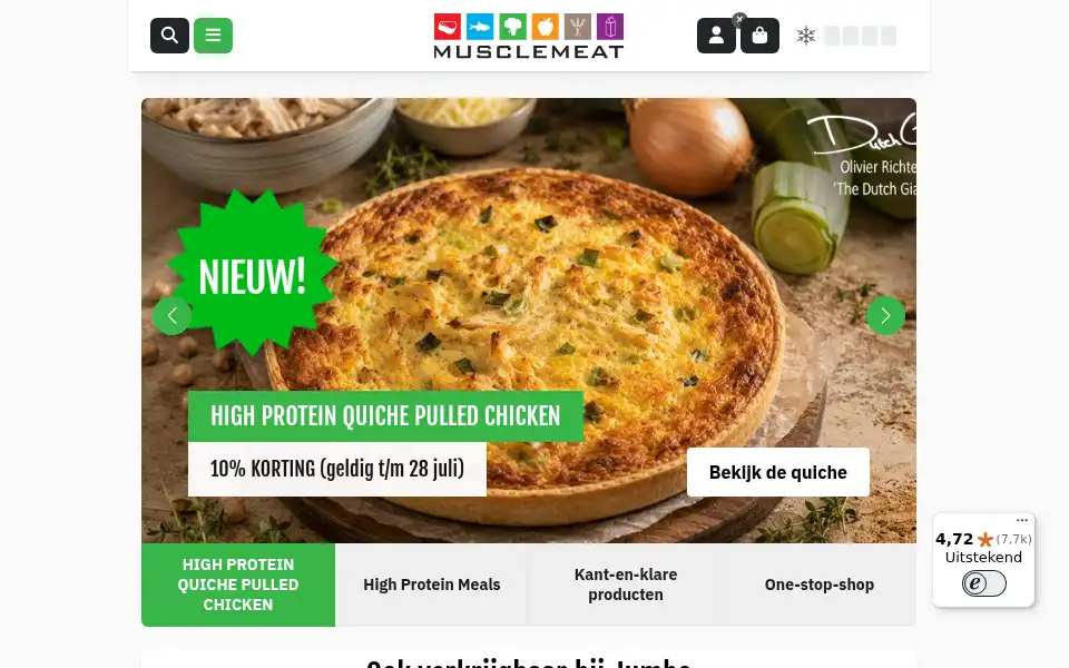 Screenshot of musclemeat.nl