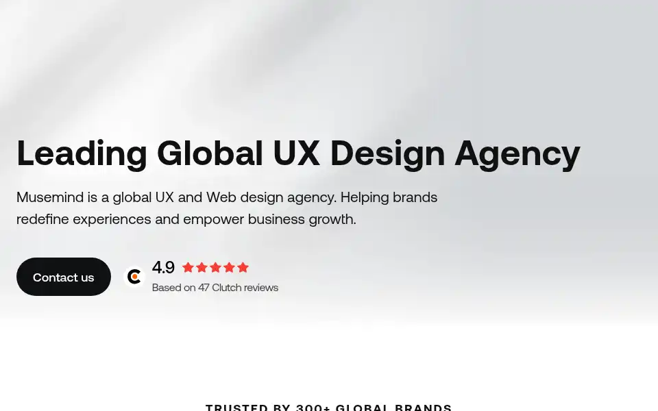 Screenshot of musemind.agency