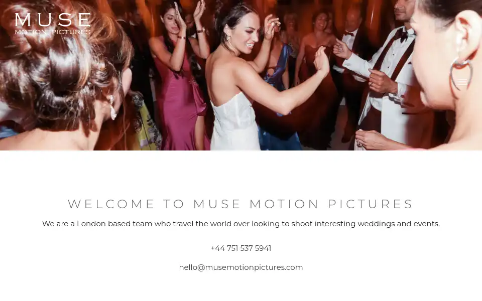 Screenshot of musemotionpictures.com
