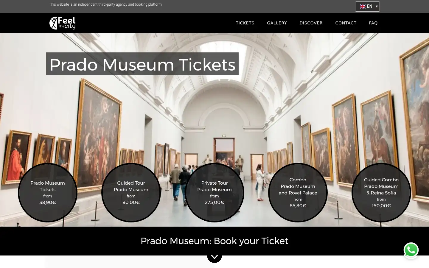 Screenshot of museopradotickets.com