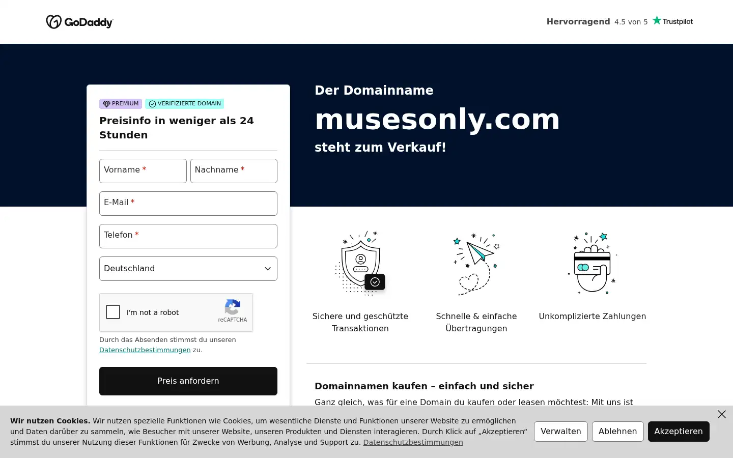 Screenshot of musesonly.com