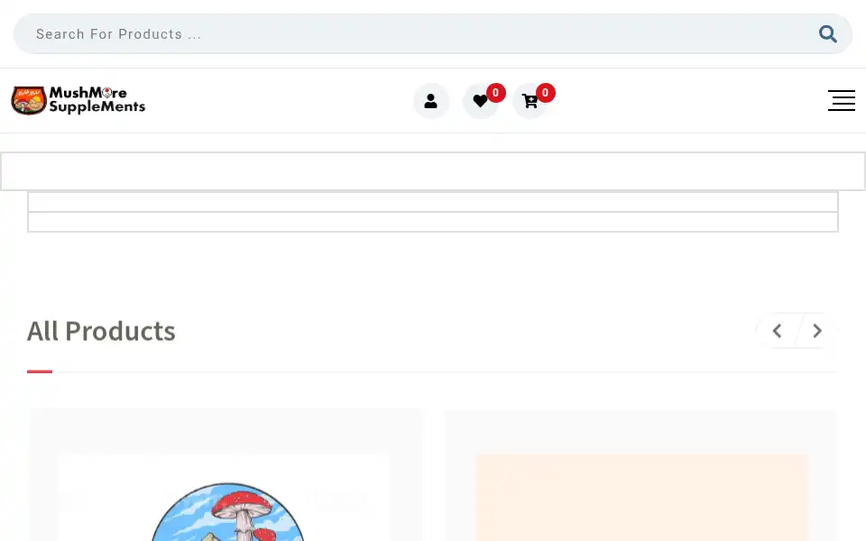 Screenshot of mushmoresupplements.com