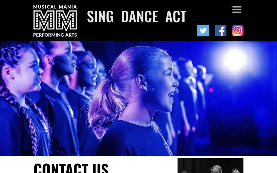 Screenshot of musicalmania.co.uk