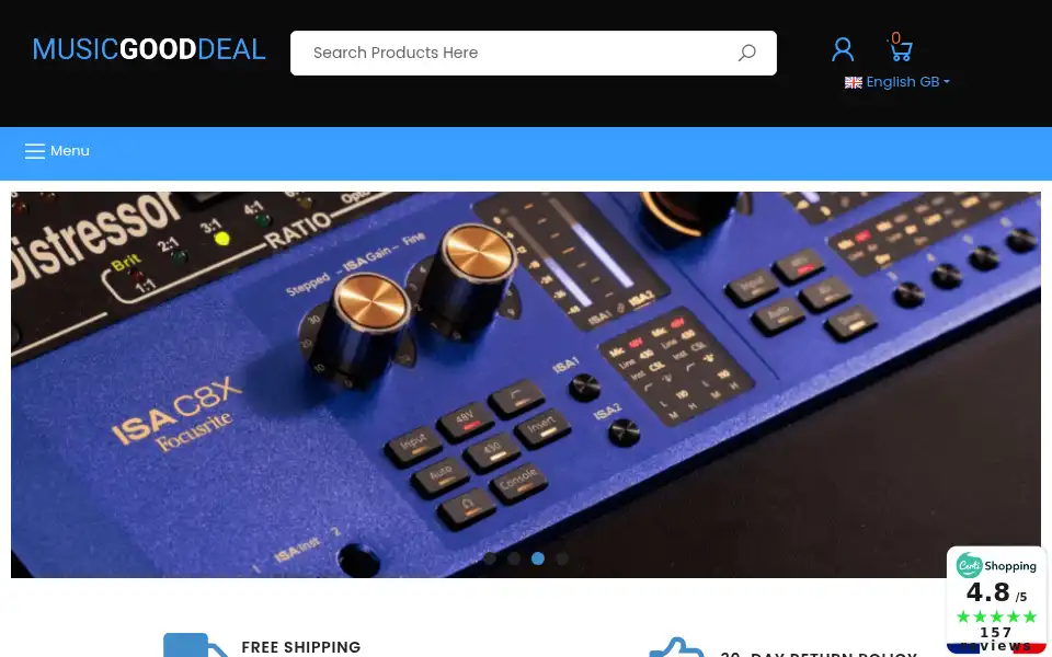 Screenshot of musicgooddeal.com