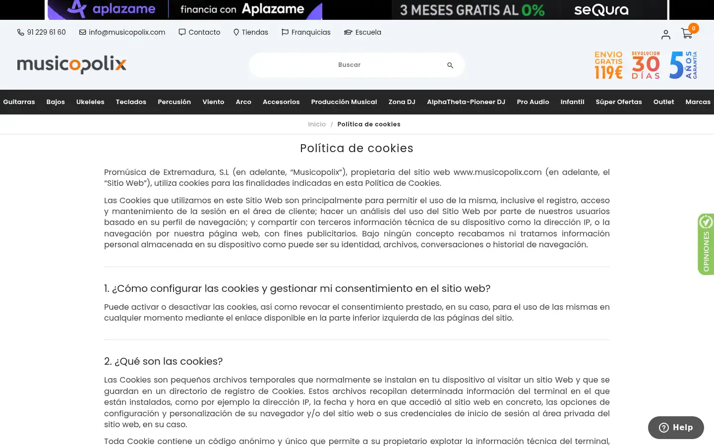 Screenshot of musicopolix.com