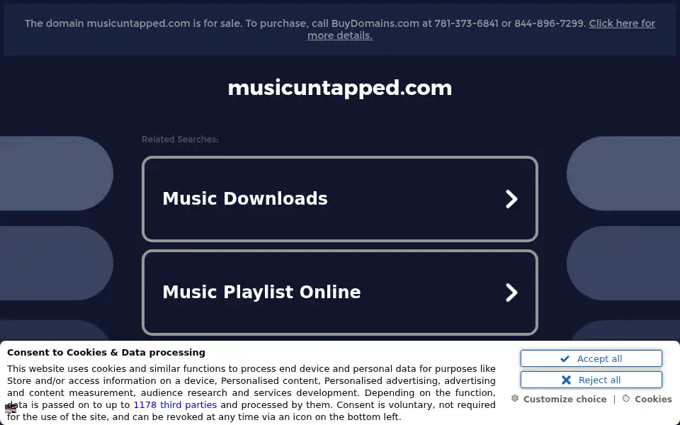 Screenshot of musicuntapped.com