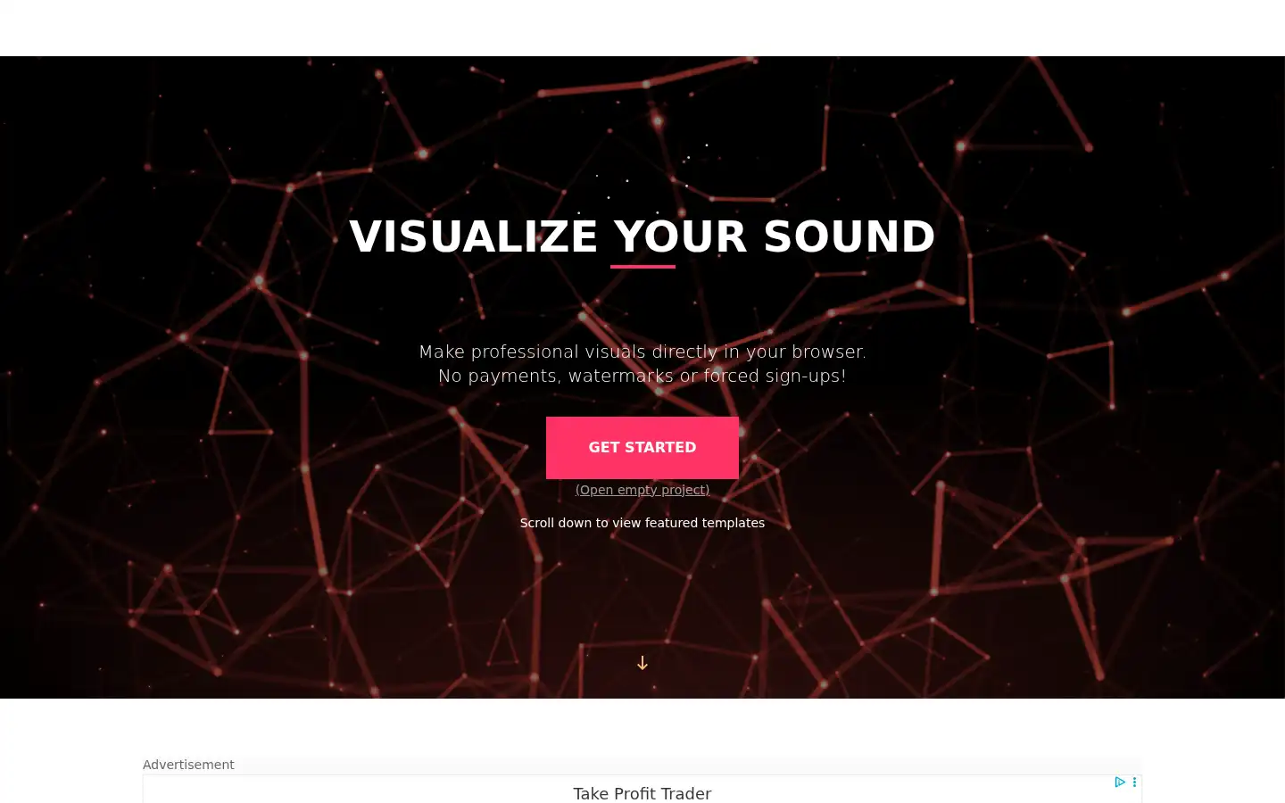 Screenshot of musicvid.org