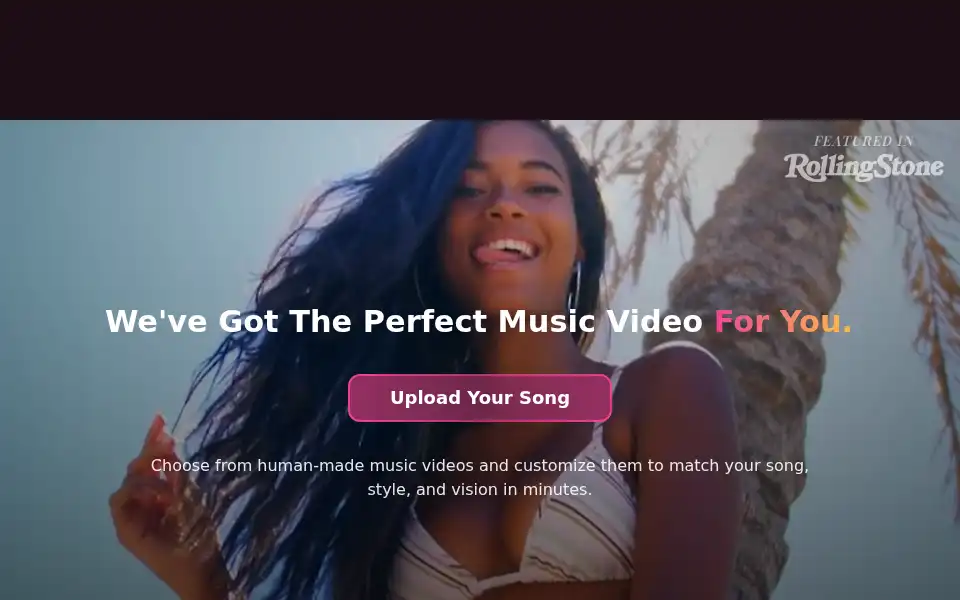 Screenshot of musicvideomarketplace.com