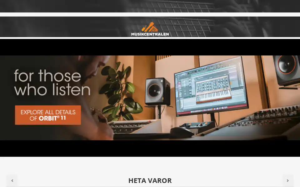Screenshot of musikcentralen.se