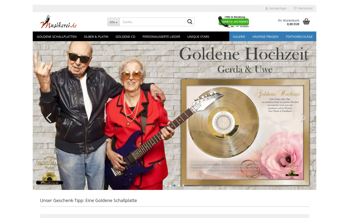Screenshot of musikerei.de