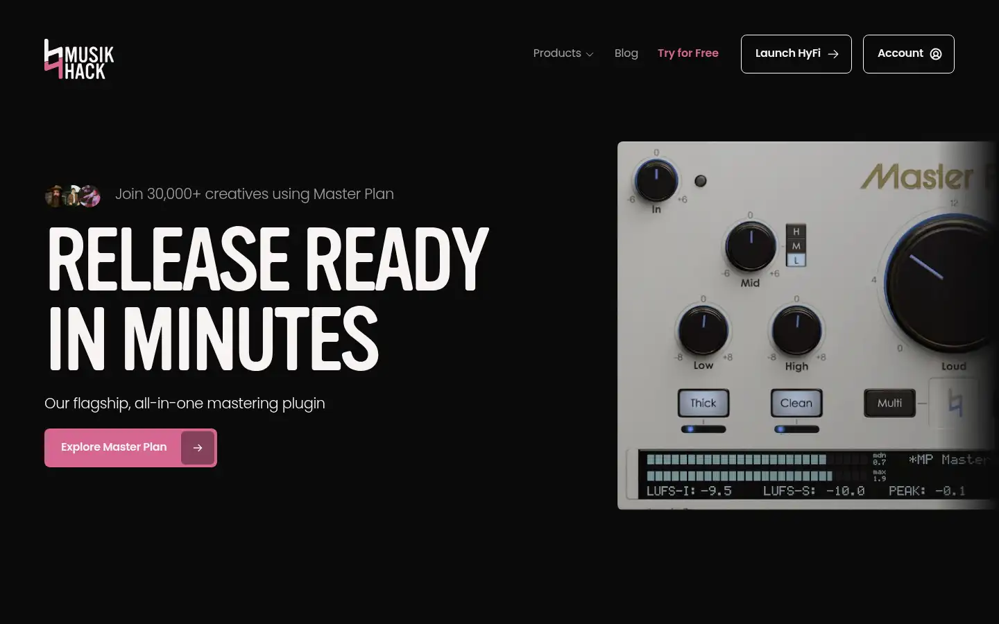 Screenshot of musikhack.com