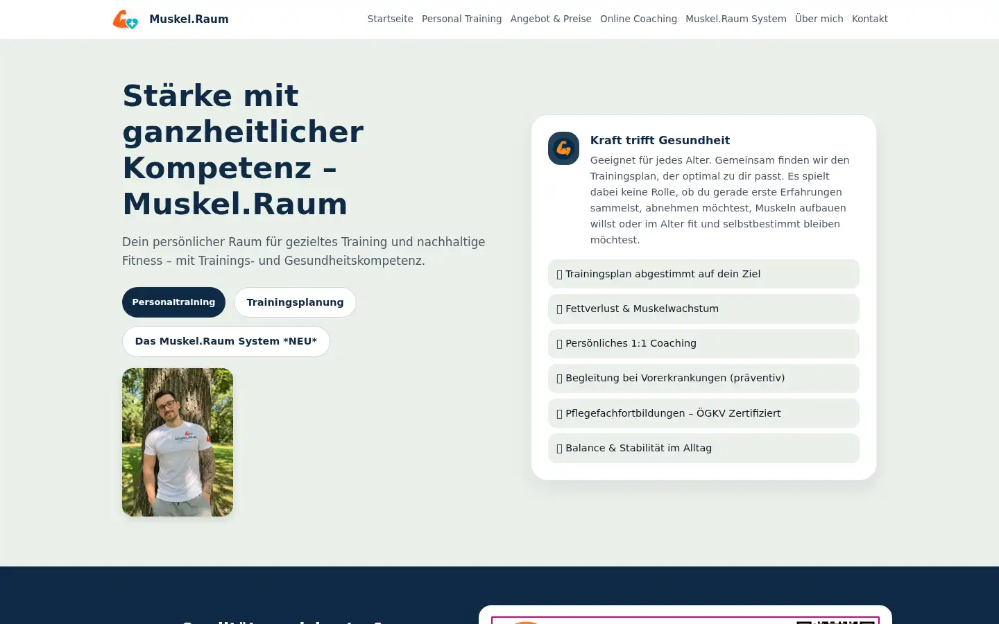 Screenshot of muskelraum.at