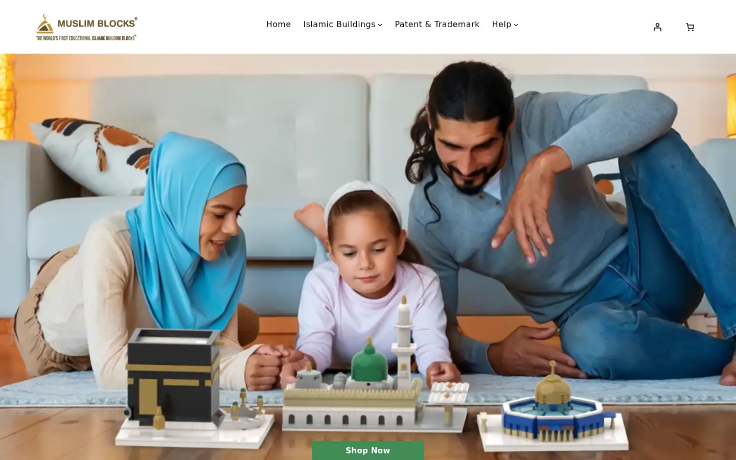 Screenshot of muslimblocks.com