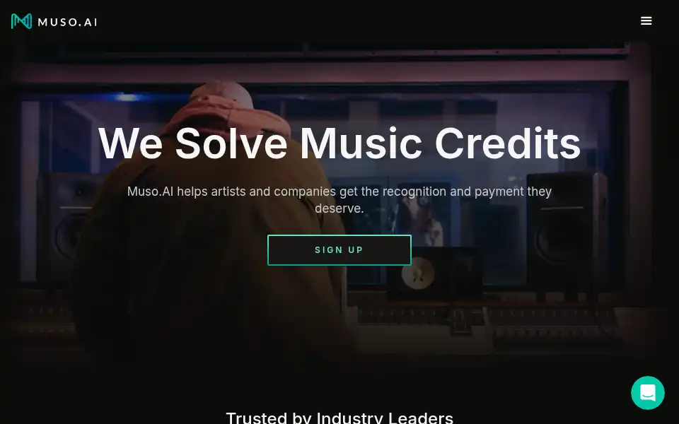 Screenshot of muso.ai