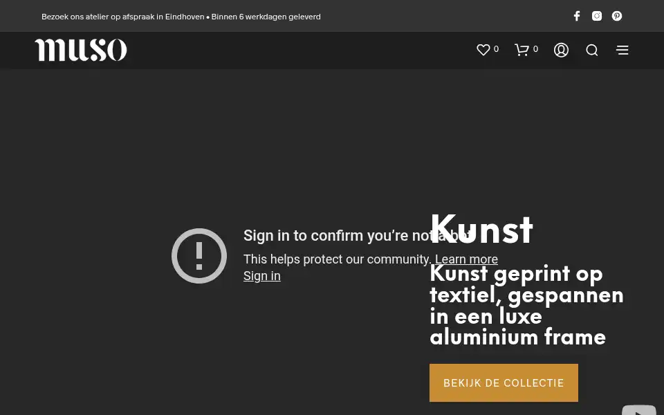 Screenshot of muso.nl