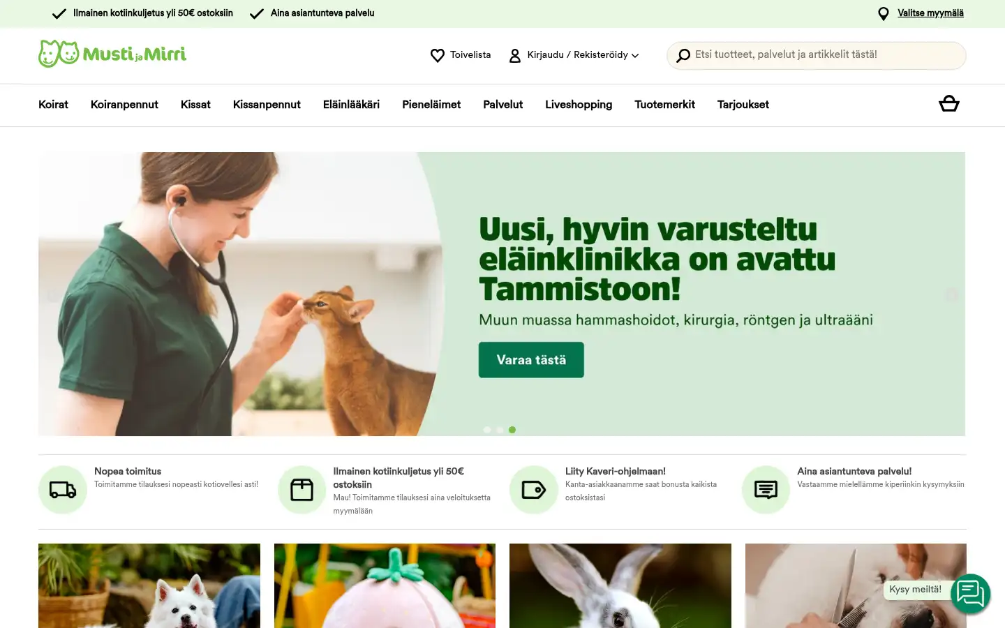 Screenshot of mustijamirri.fi