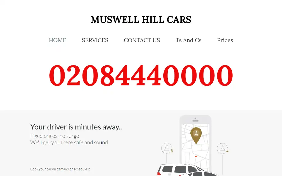 Screenshot of muswellhillcars.com