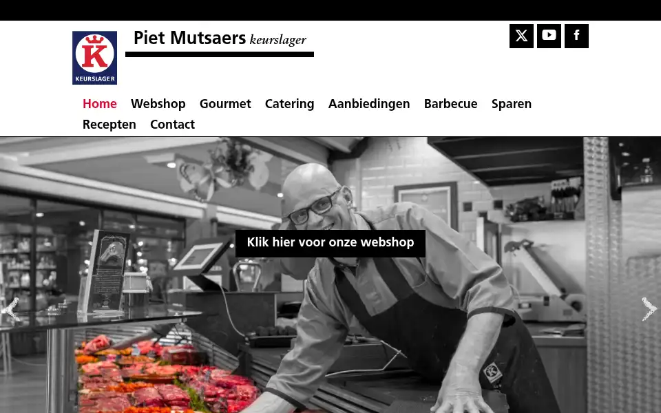Screenshot of mutsaersrijen.keurslager.nl