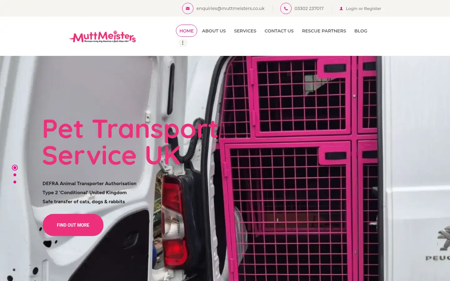 Screenshot of muttmeisters.co.uk