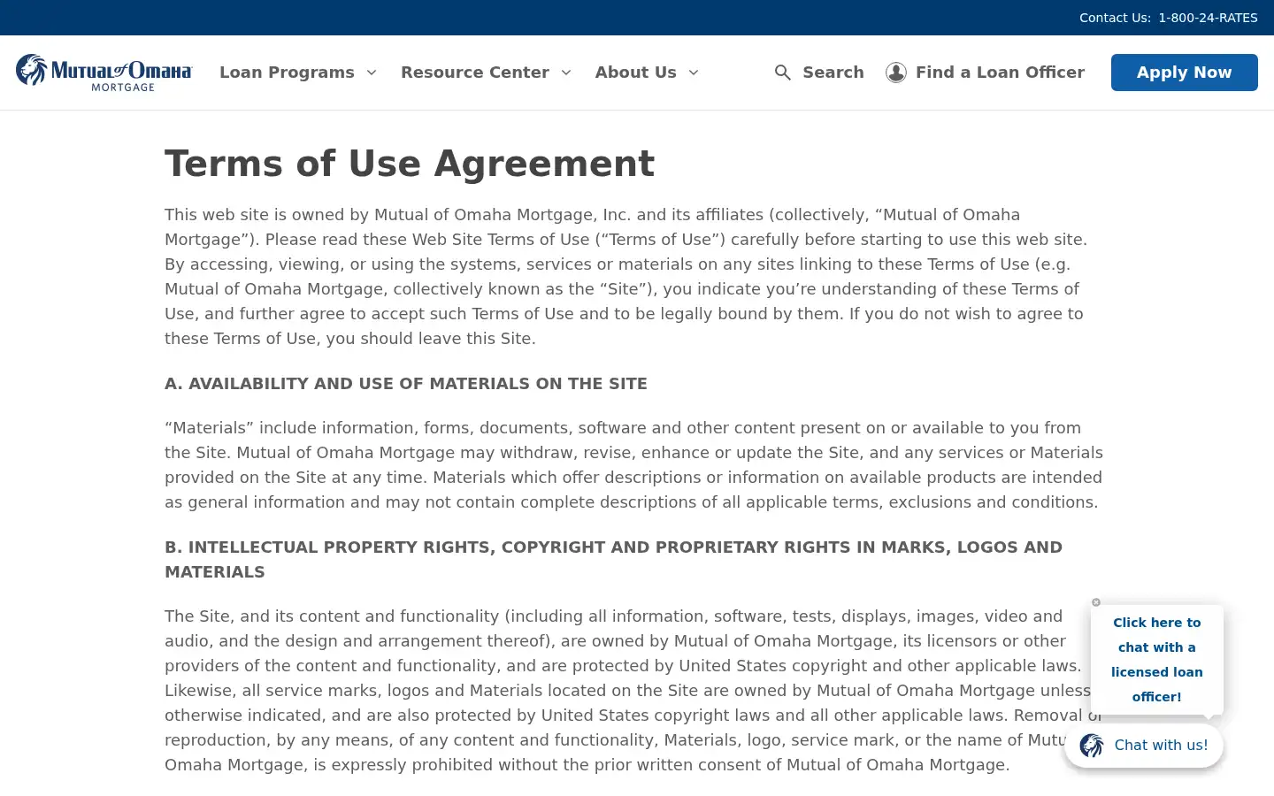 Screenshot of mutualmortgage.com