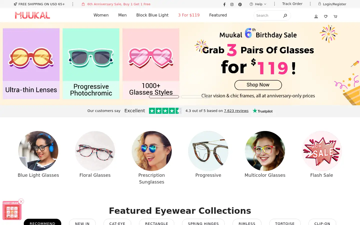 Screenshot of muukal.com