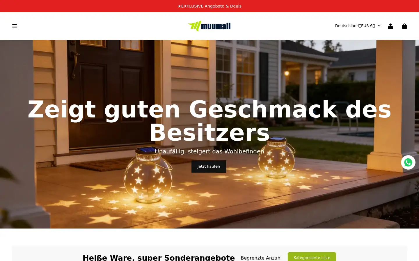 Screenshot of muumall.com