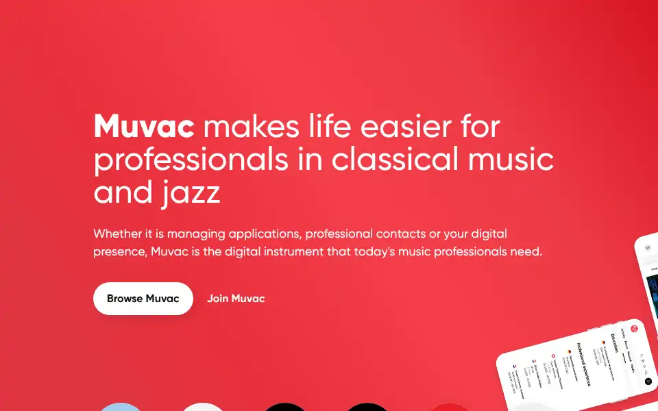 Screenshot of muvac.com