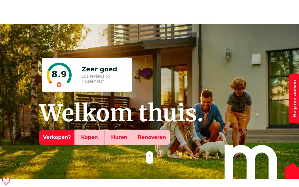 Screenshot of mvastgoed.be