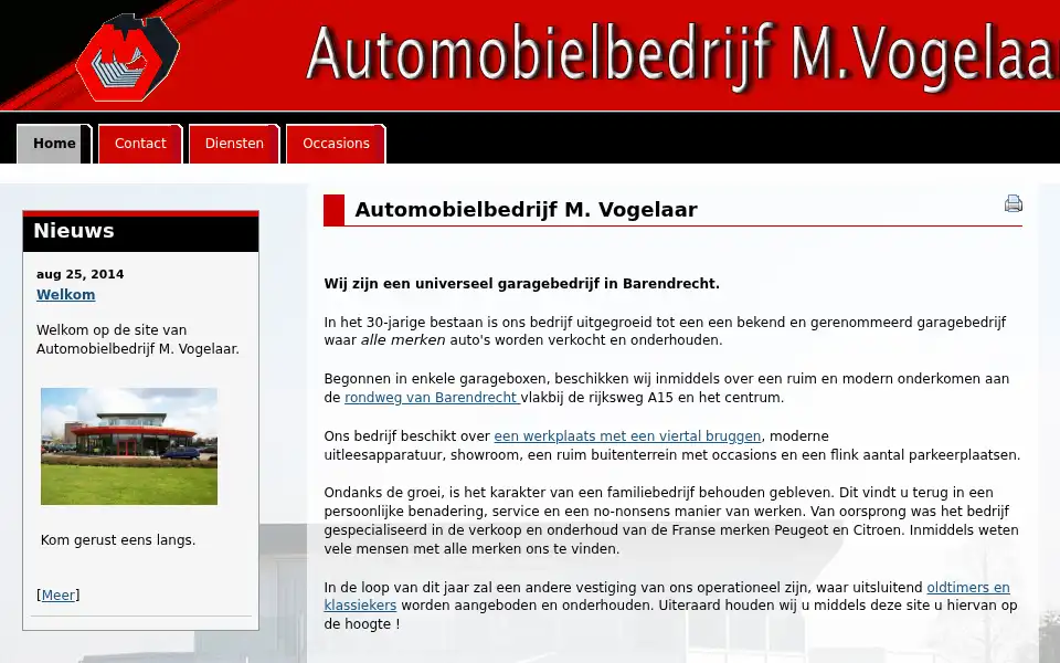 Screenshot of mvogelaar.nl