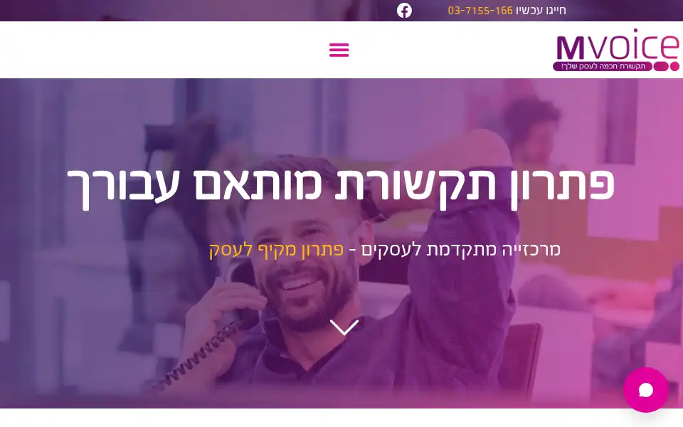 Screenshot of mvoice.co.il