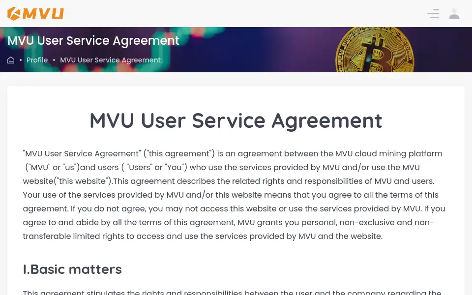 Screenshot of mvu.com
