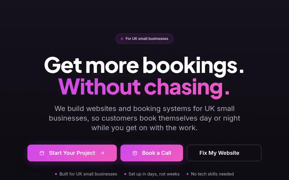 Screenshot of mwebservices.co.uk