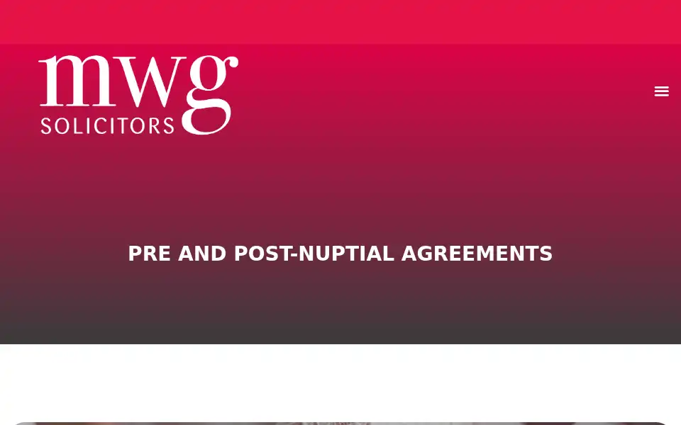 Screenshot of mwgsolicitors.co.uk