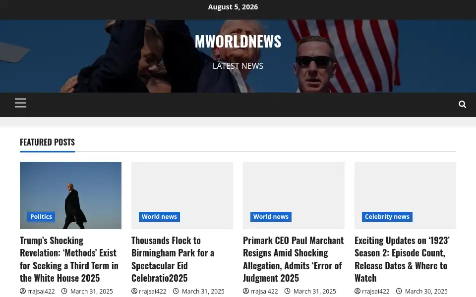Screenshot of mworldnews.com