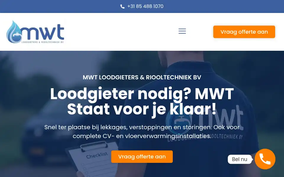 Screenshot of mwtloodgieters.nl