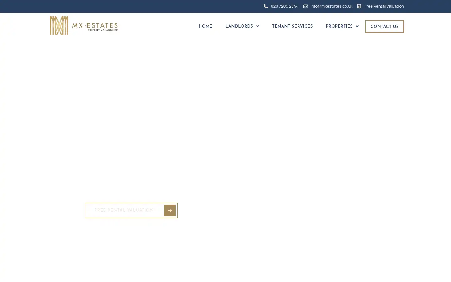 Screenshot of mxestates.co.uk