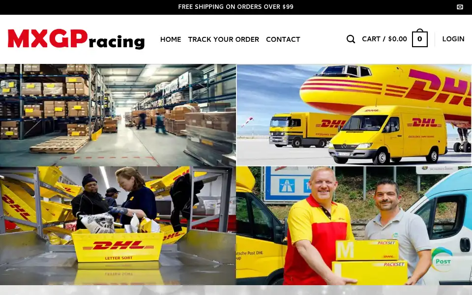 Screenshot of mxgpracing.com