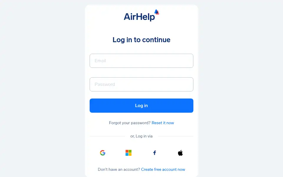 Screenshot of my.airhelp.com