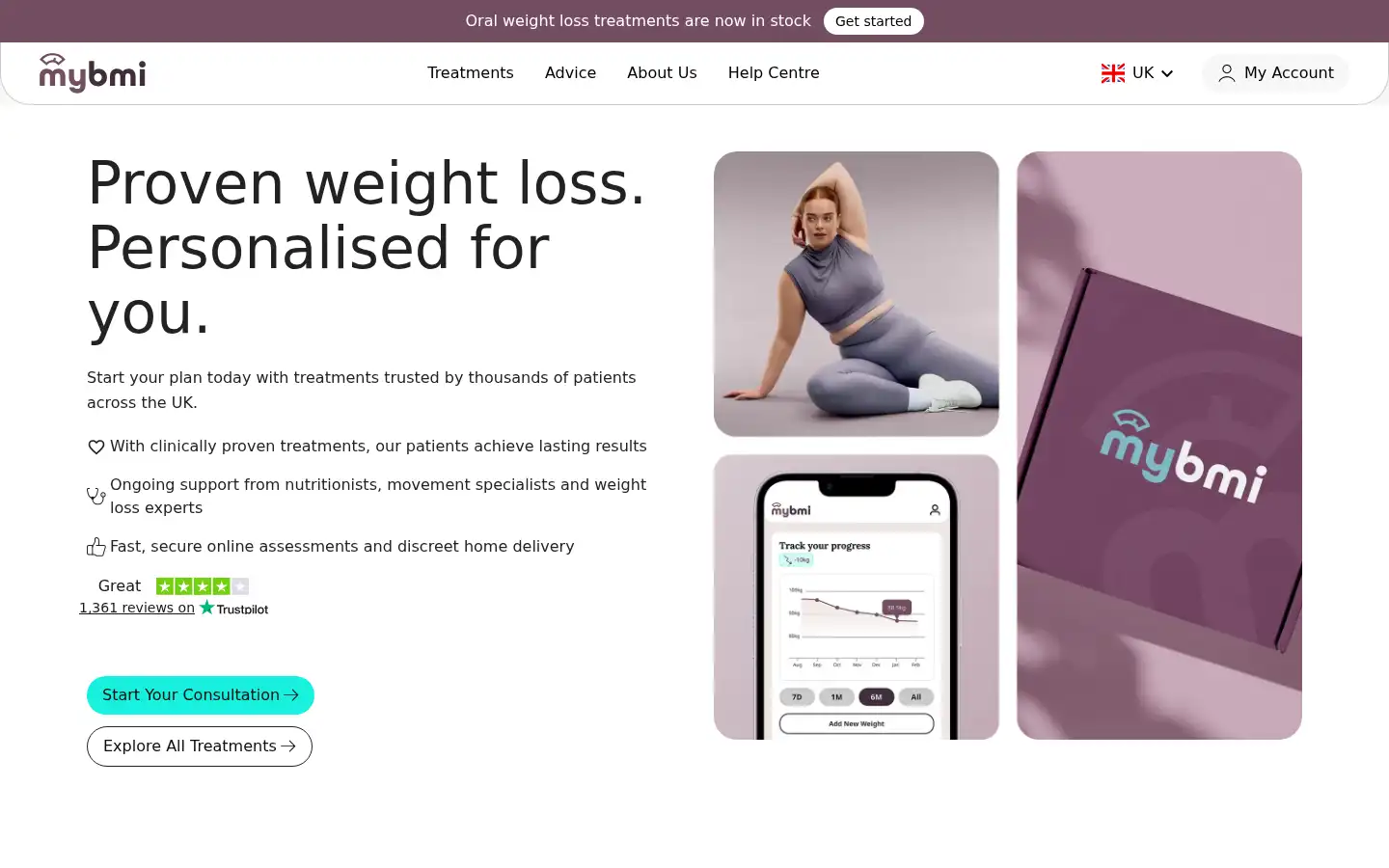 Screenshot of my-bmi.co.uk