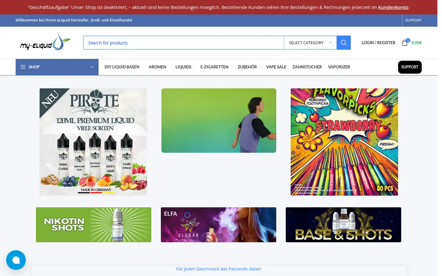 Screenshot of my-eliquid.de