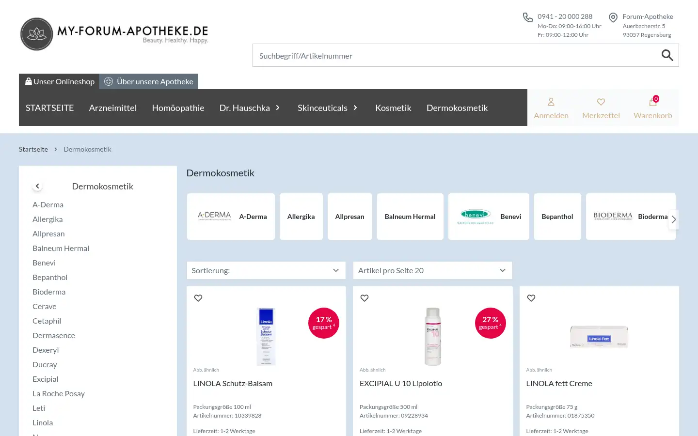 Screenshot of my-forum-apotheke.de