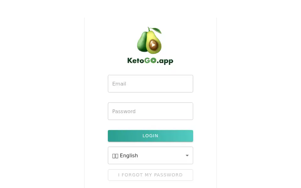 Screenshot of my.ketogo.app