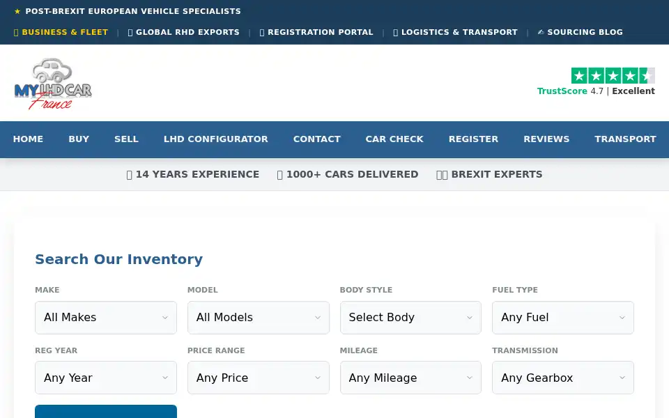 Screenshot of my-lhd.co.uk