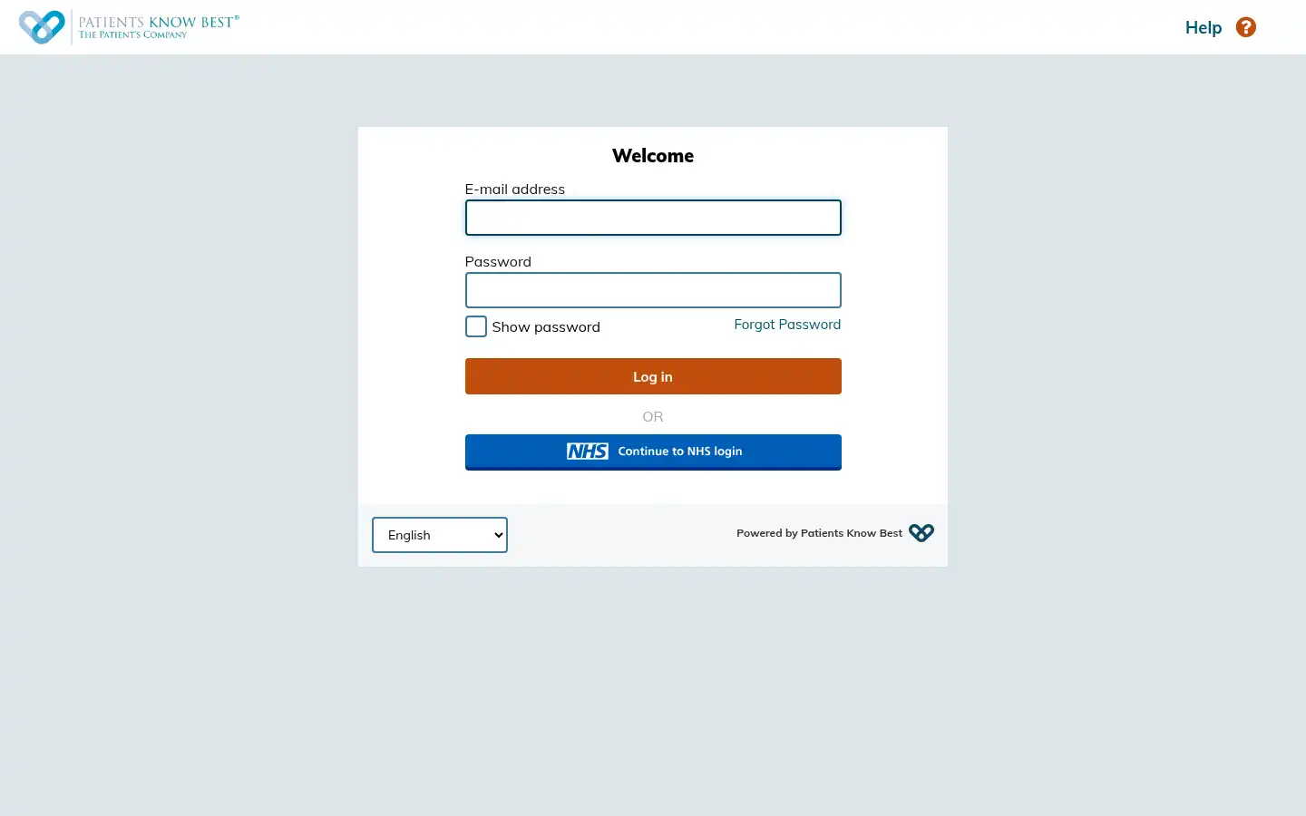 Screenshot of my.patientsknowbest.com